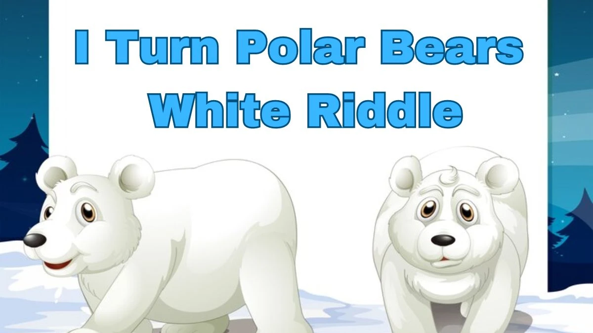 I Turn Polar Bears White Riddle Answer Explained