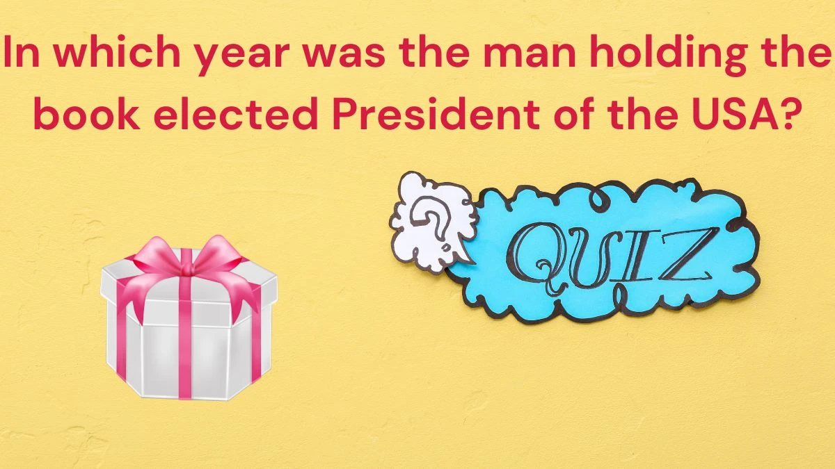 In which year was the man holding the book elected President of the USA? Amazon Quiz Answer Today June 19, 2024