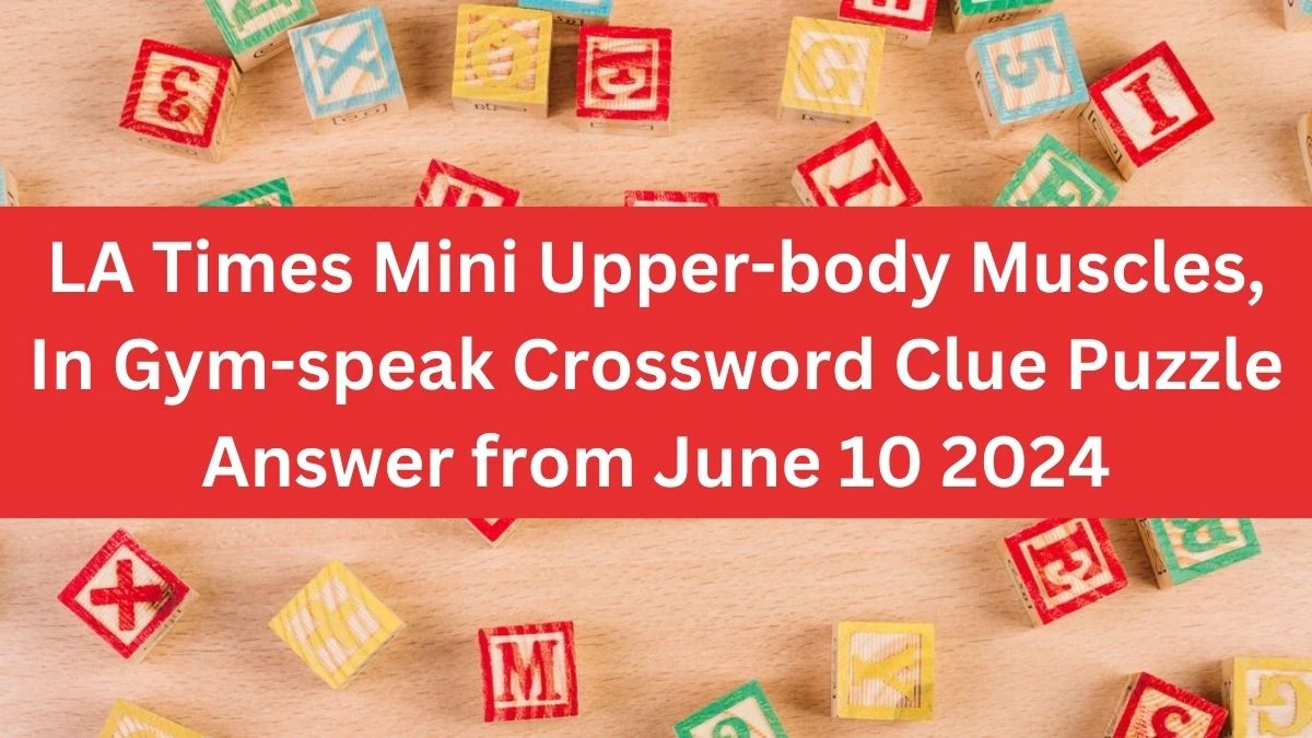 LA Times Mini Upper-body Muscles, In Gym-speak Crossword Clue Puzzle Answer from June 10 2024