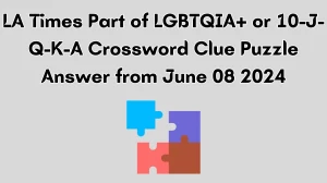 LA Times Part of LGBTQIA+ or 10-J-Q-K-A Crossword Clue Puzzle Answer from June 08 2024