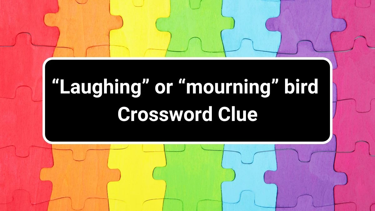 USA Today “Laughing” or “mourning” bird Crossword Clue Puzzle Answer from June 28, 2024