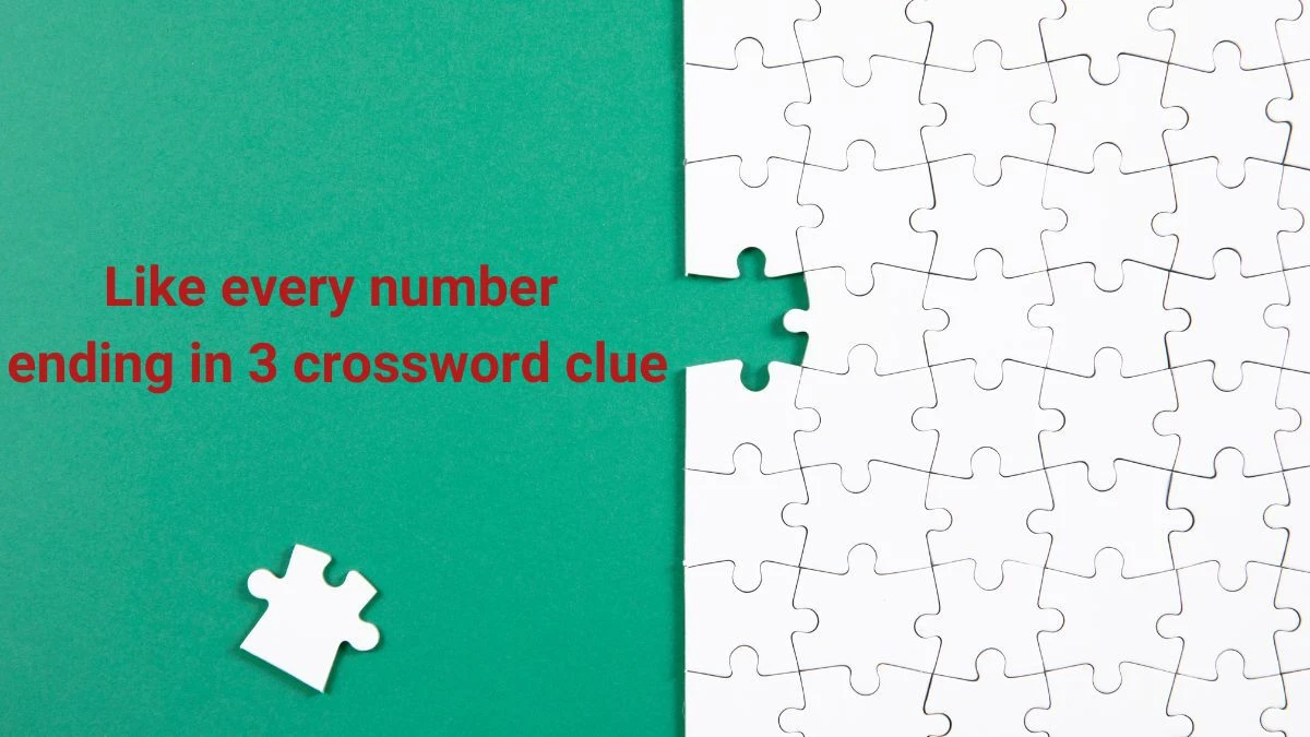 Like every number ending in 3 Daily Themed Crossword Clue Puzzle Answer from June 22, 2024