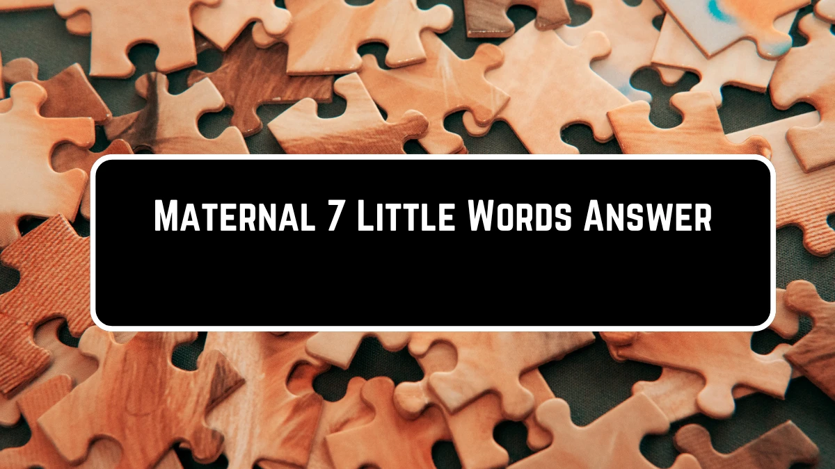 Maternal 7 Little Words Puzzle Answer from June 23, 2024