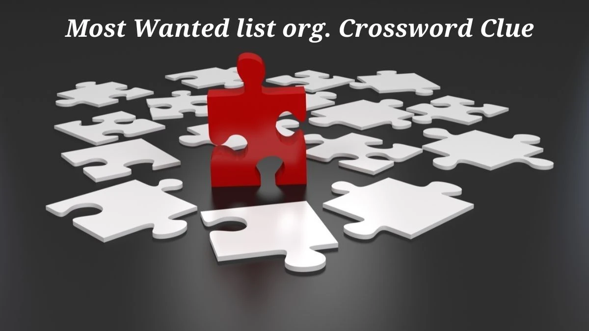 Most Wanted list org. Universal Crossword Clue Puzzle Answer from June 21, 2024