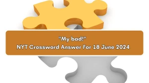 My bad! NYT Crossword Clue Puzzle Answer from June 18, 2024