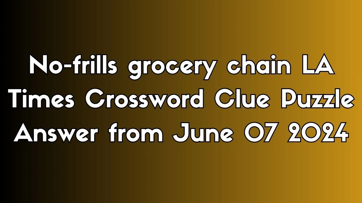 No-frills grocery chain LA Times Crossword Clue Puzzle Answer from June 07 2024