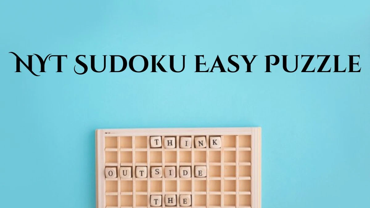 NYT Sudoku Easy Puzzle