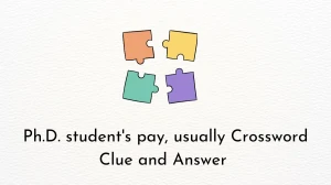 Ph.D. student's pay, usually Crossword Clue and Answer for June 05, 2024