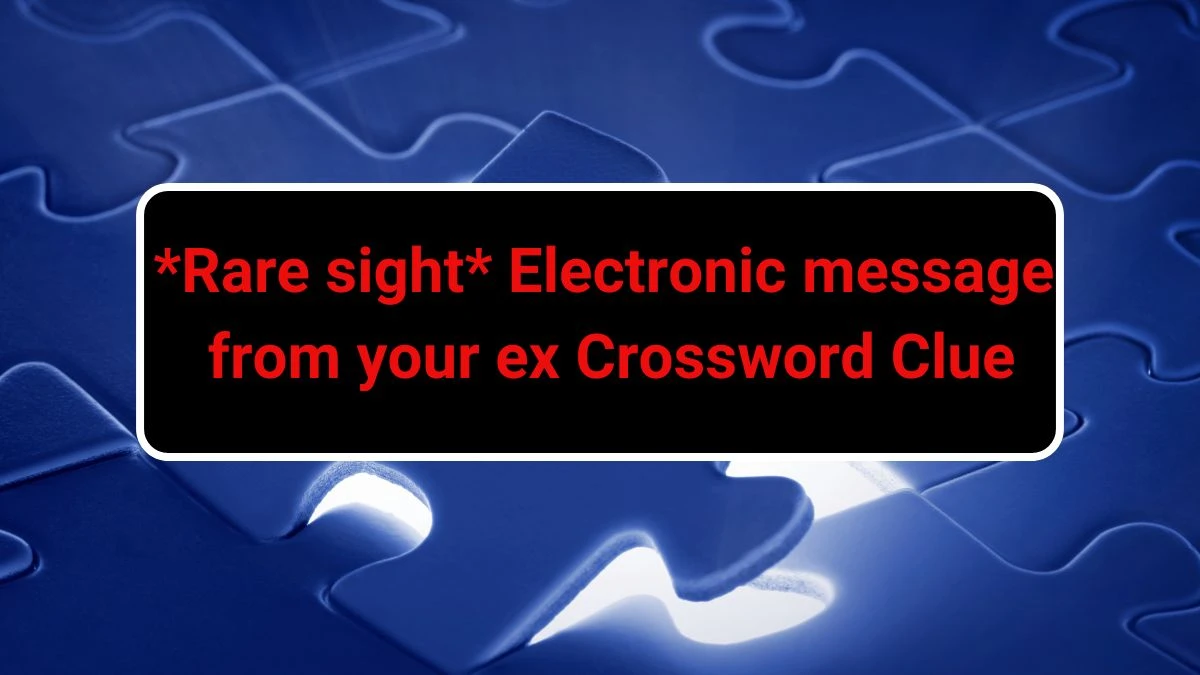 *Rare sight* Electronic message from your ex Daily Themed Crossword Clue Puzzle Answer from June 22, 2024