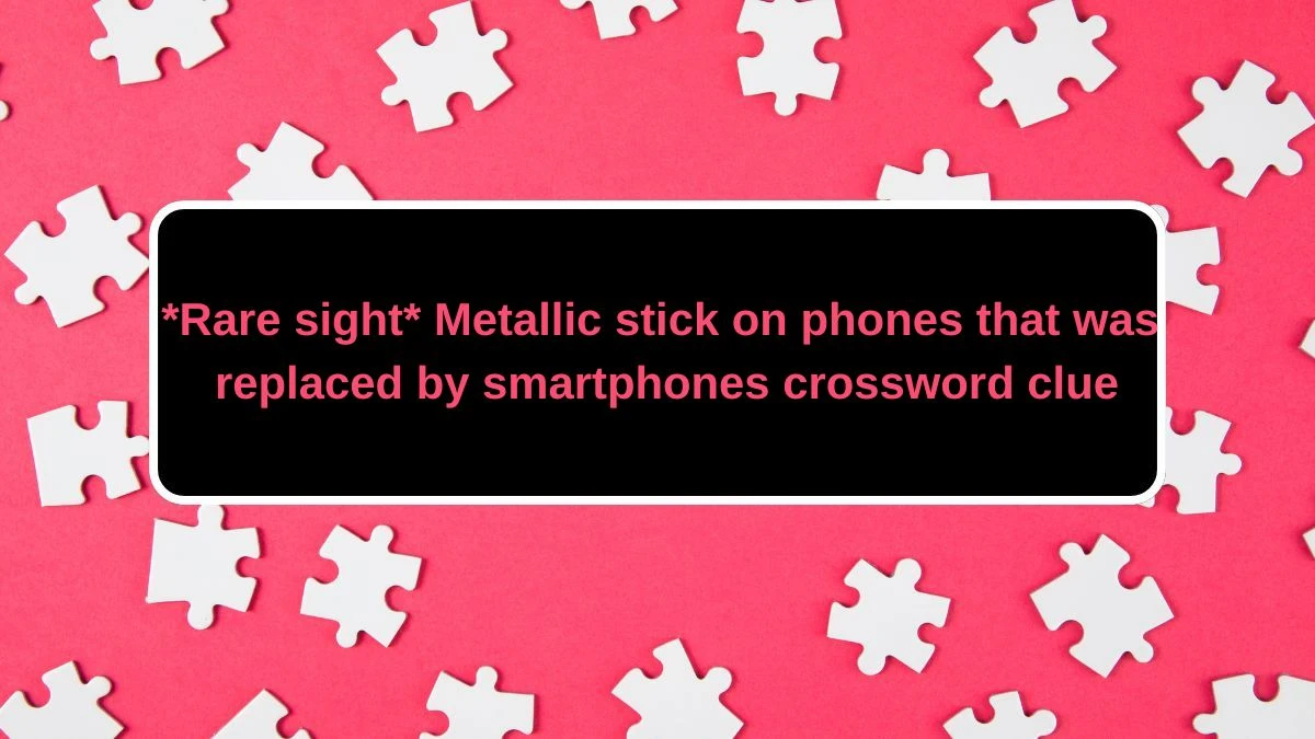 *Rare sight* Metallic stick on phones that was replaced by smartphones Crossword Clue Daily Themed Puzzle Answer from June 22, 2024