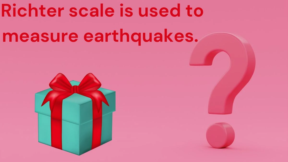 Richter scale is used to measure earthquakes. Amazon Quiz Answer Today June 17, 2024