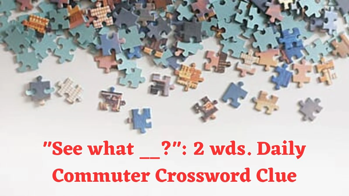 See what __?: 2 wds. Daily Commuter Crossword Clue Puzzle Answer from June 13 2024