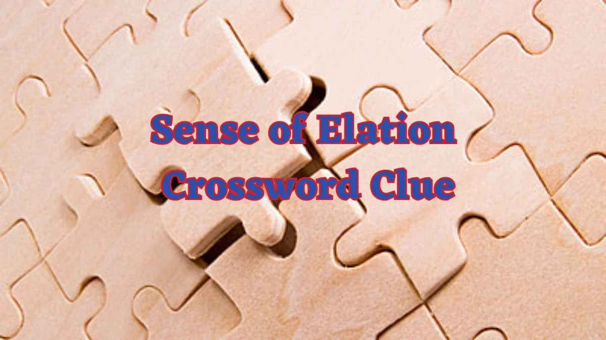 Sense of Elation Crossword Clue Puzzle Answer from June 18, 2024