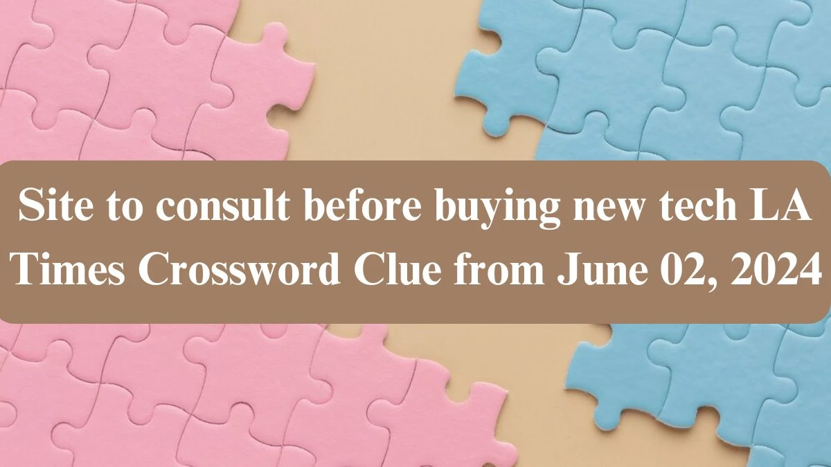 Site to consult before buying new tech LA Times Crossword Clue from June 02, 2024