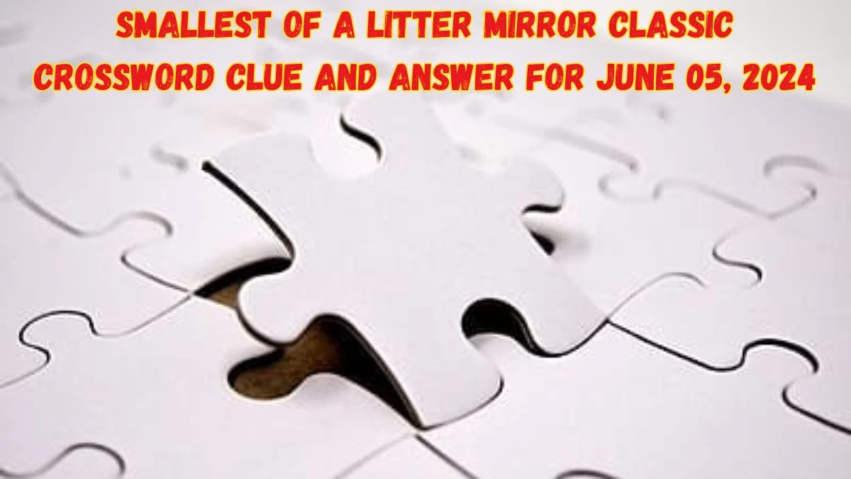 Smallest of a Litter Mirror Classic Crossword Clue and Answer for June 05, 2024