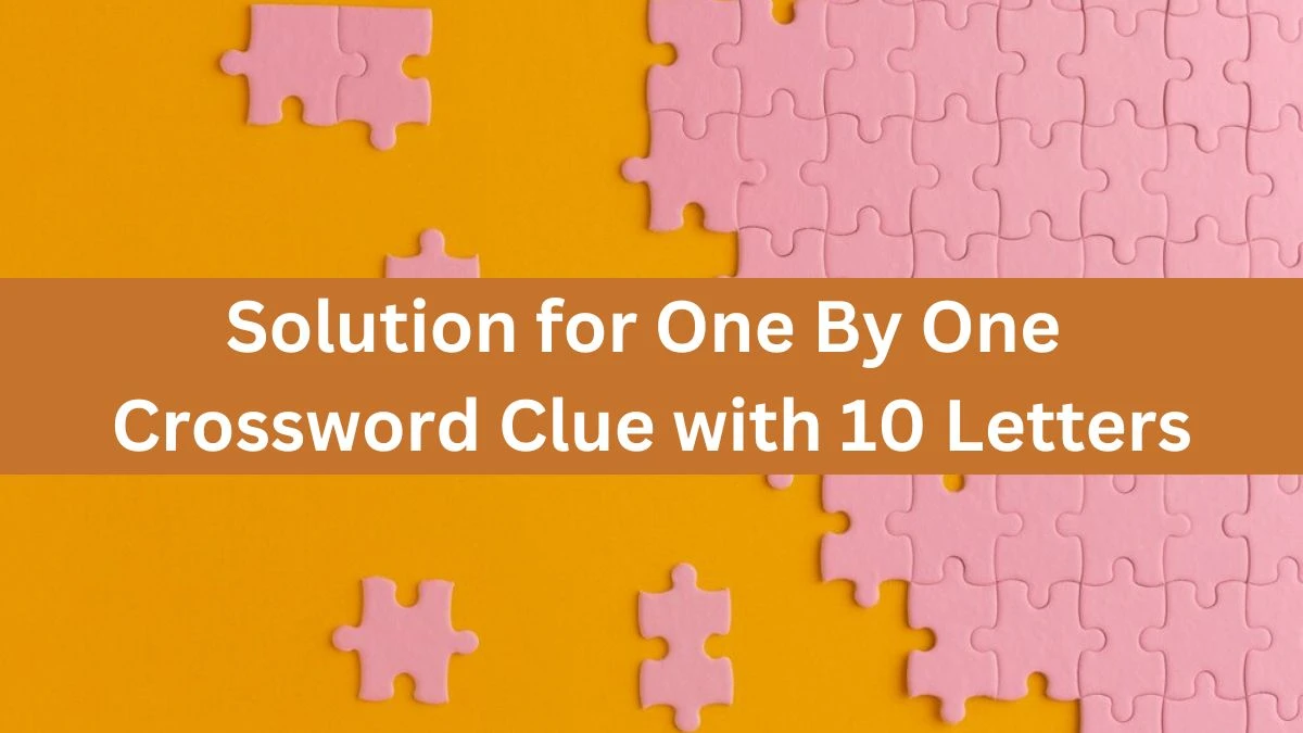 Solution for One By One Crossword Clue with 10 Letters