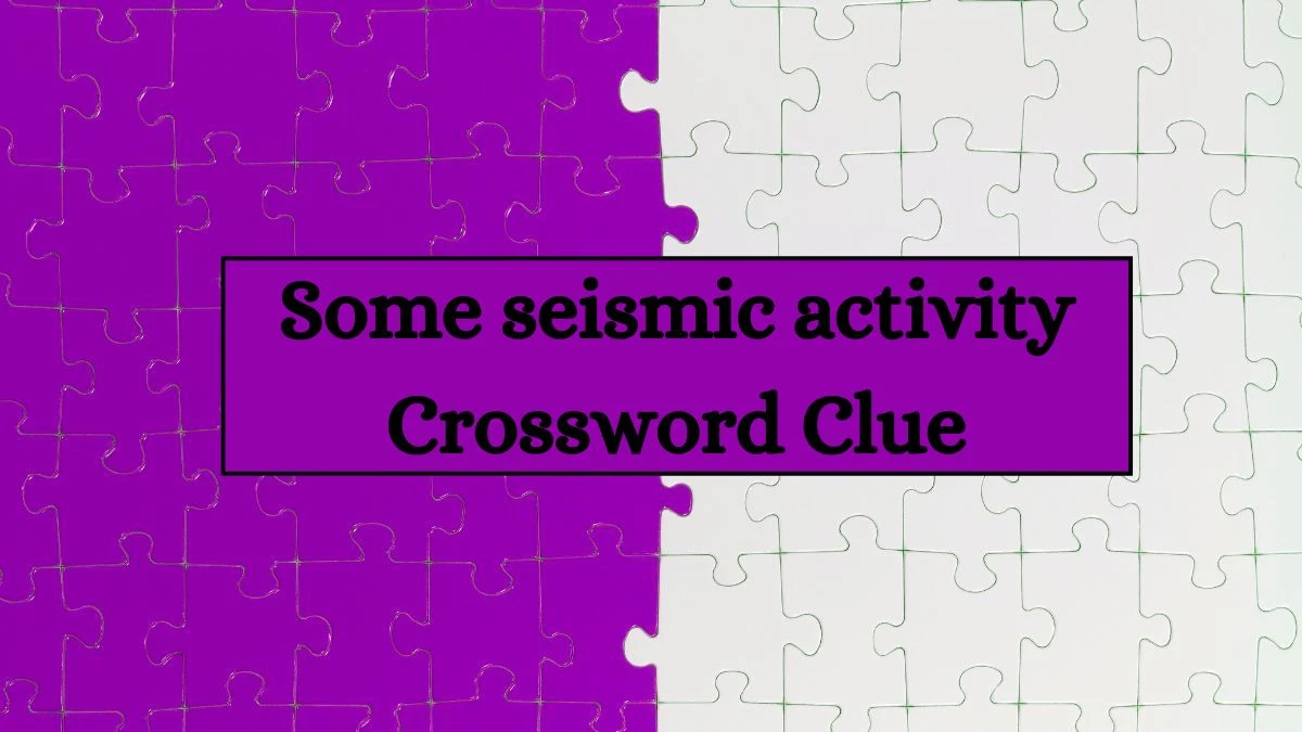 Some seismic activity NYT Crossword Clue Puzzle Answer from June 29, 2024