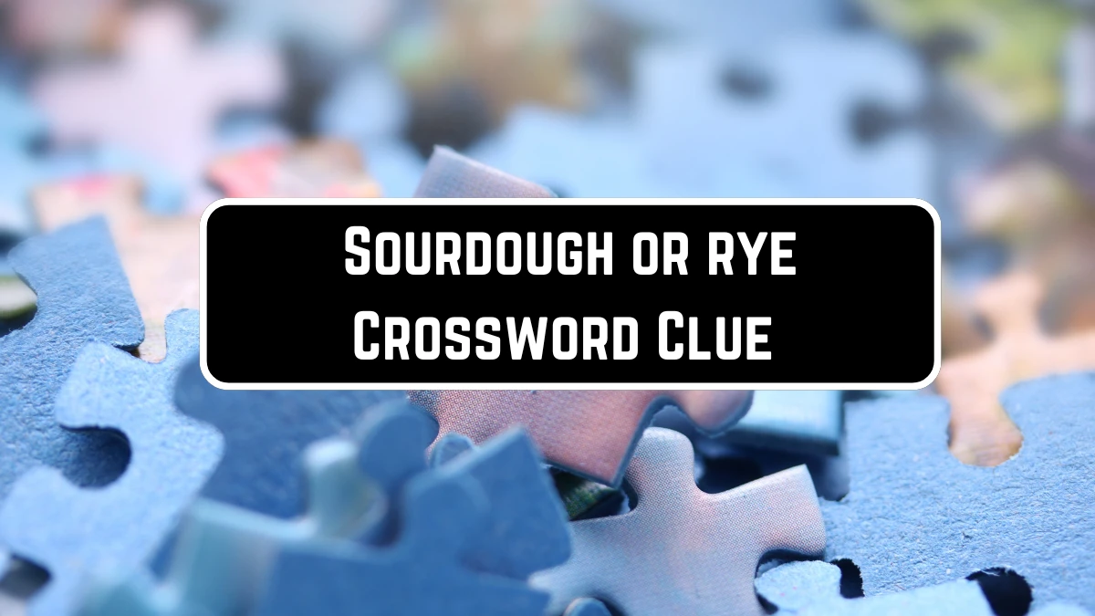 Sourdough or rye LA Times Crossword Clue Puzzle Answer from June 10, 2024