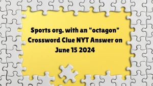 Sports org. with an octagon NYT Crossword Clue Puzzle Answer from June 15, 2024