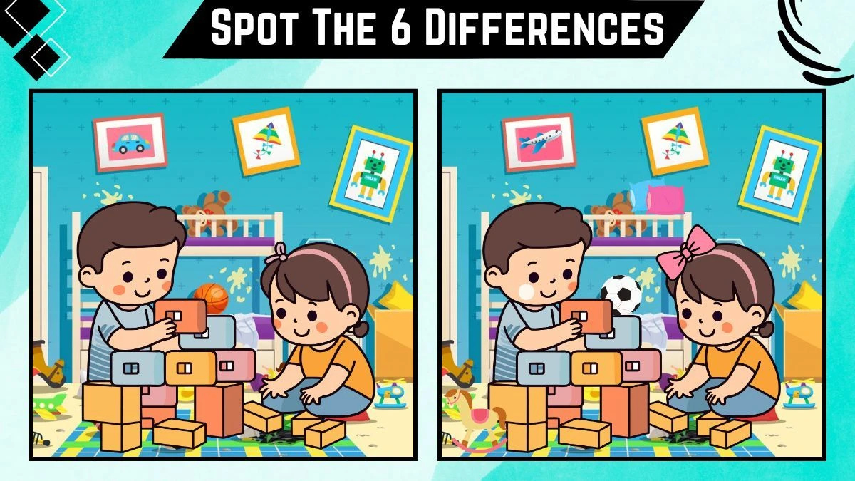 Spot the 6 Difference Picture Puzzle Game: Use your eagle eye vision to spot the 6 differences within 18 Secs