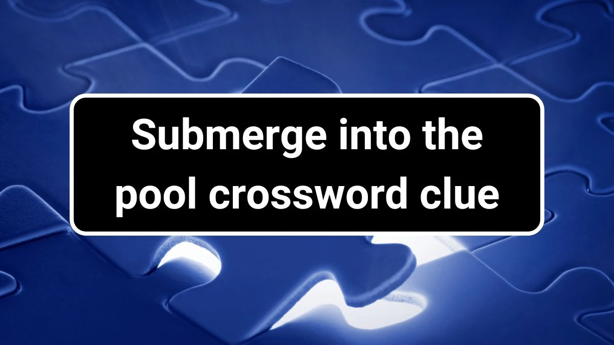 Submerge into the pool Daily Themed Crossword Clue Puzzle Answer from June 22, 2024