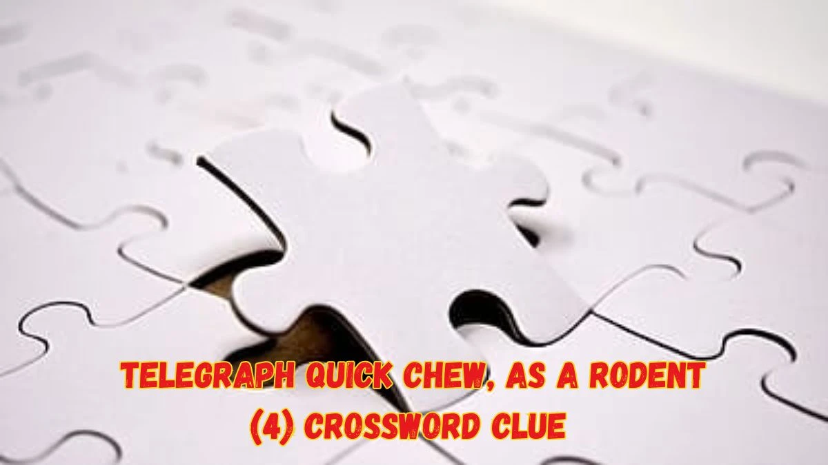 Telegraph Quick Chew, as a Rodent (4) Crossword Clue Puzzle Answer from June 08 2024