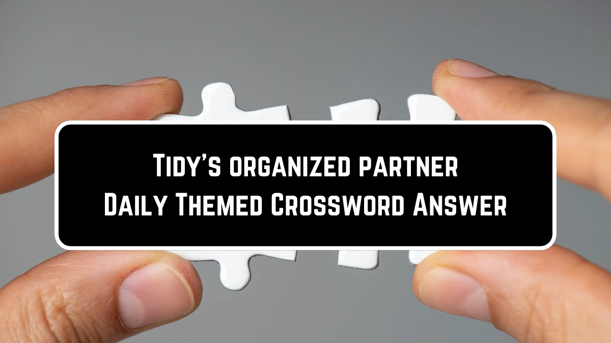 Tidy #39 s organized partner Daily Themed Crossword Clue Puzzle Answer from