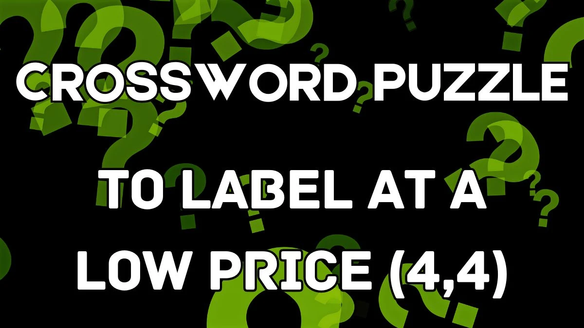 To label at a low price (4 4) Crossword Clue Answers with 8 Letters on