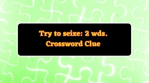 Try to seize: 2 wds. Daily Commuter Crossword Clue Puzzle Answer from June 14, 2024