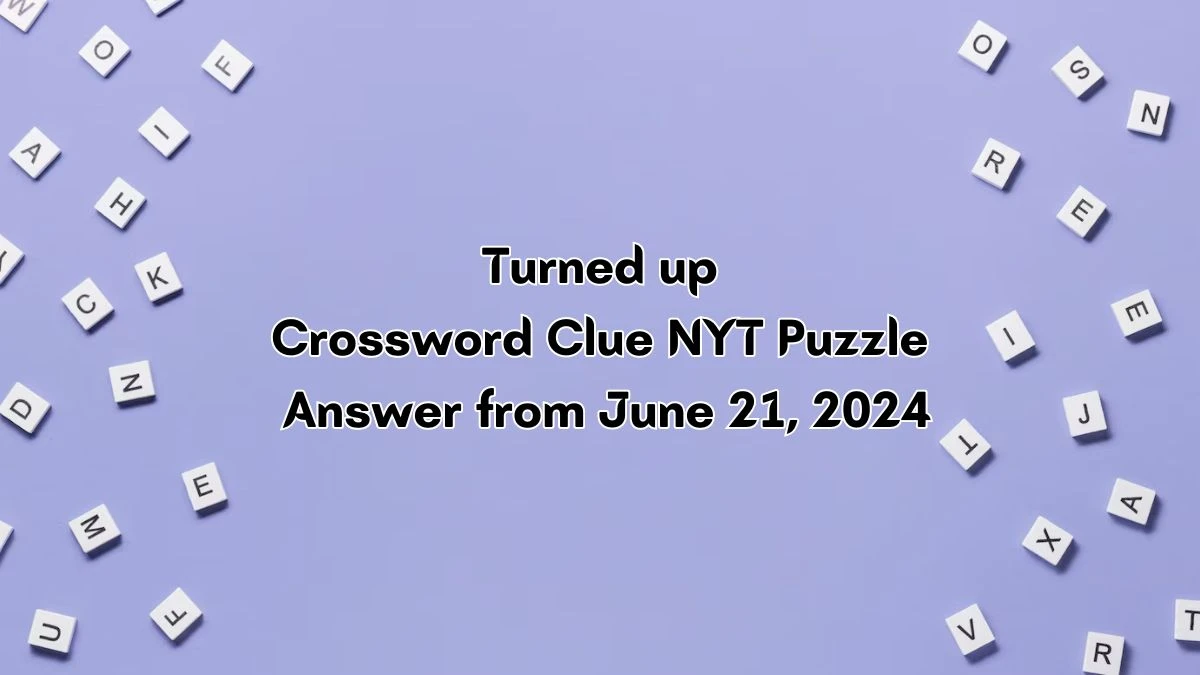 Turned up NYT Crossword Clue Puzzle Answer from June 21, 2024