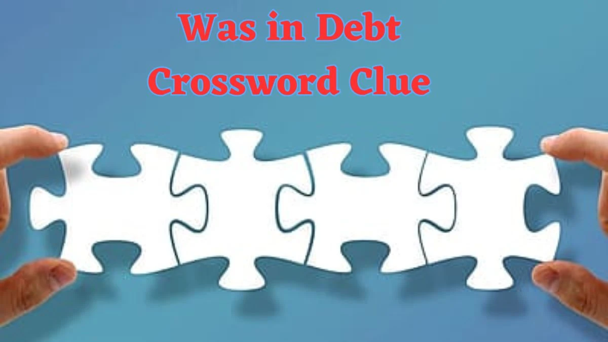 Was in Debt Daily Commuter Crossword Clue Puzzle Answer from June 24, 2024