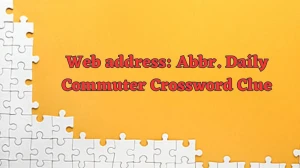 Web address: Abbr. Daily Commuter Crossword Clue Puzzle Answer from June 13 2024