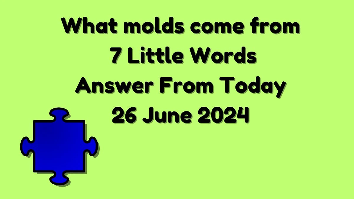 What molds come from 7 Little Words Puzzle Answer from June 25, 2024