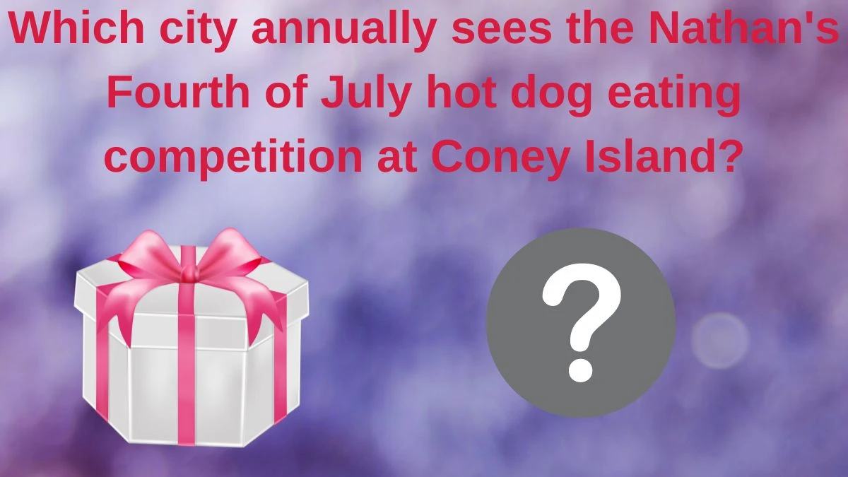 Which city annually sees the Nathan's Fourth of July hot dog eating competition at Coney Island? Amazon Quiz Answer Today June 12, 2024