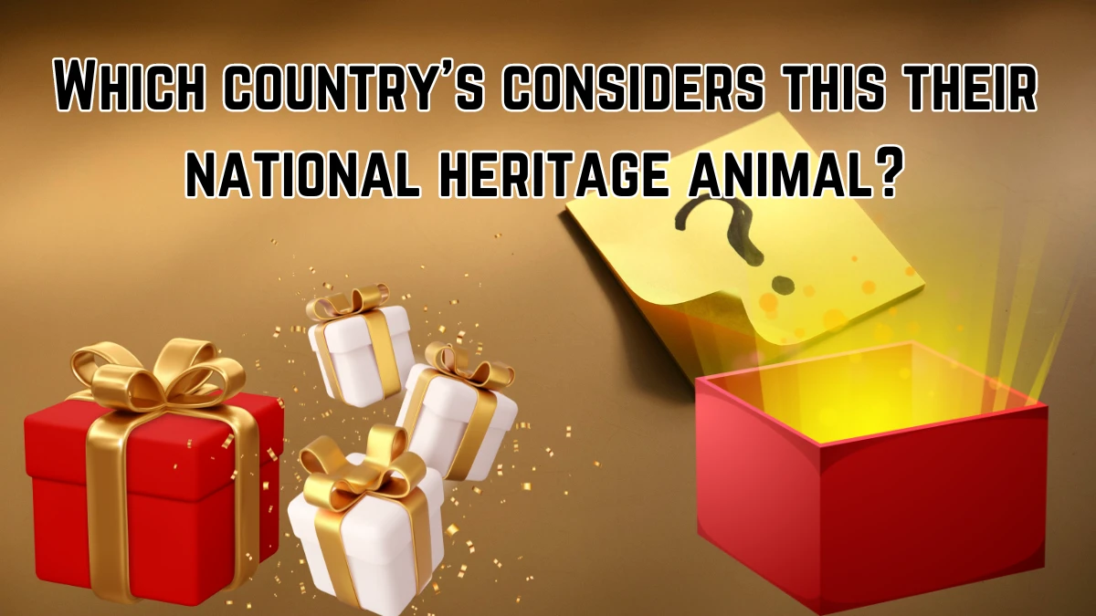 Which country's considers this their national heritage animal? Amazon Quiz Answer Today June 25, 2024