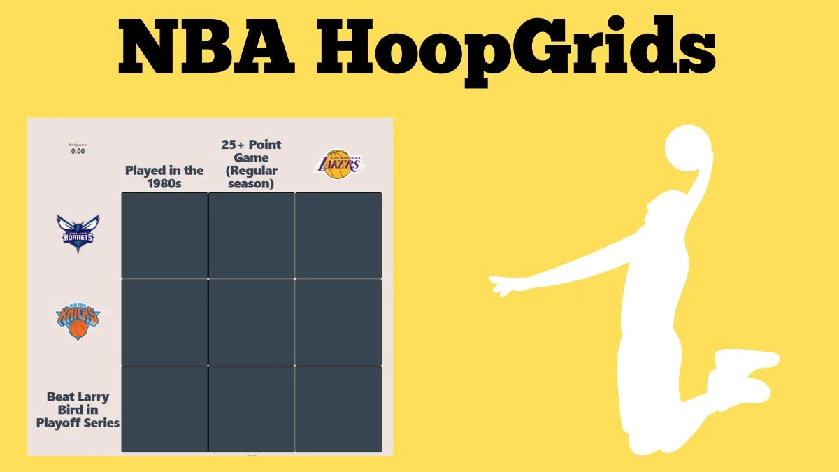Which player who has played for both the New York Knicks and the Los Angeles Lakers? NBA HoopGrids Answers for June 11 2024
