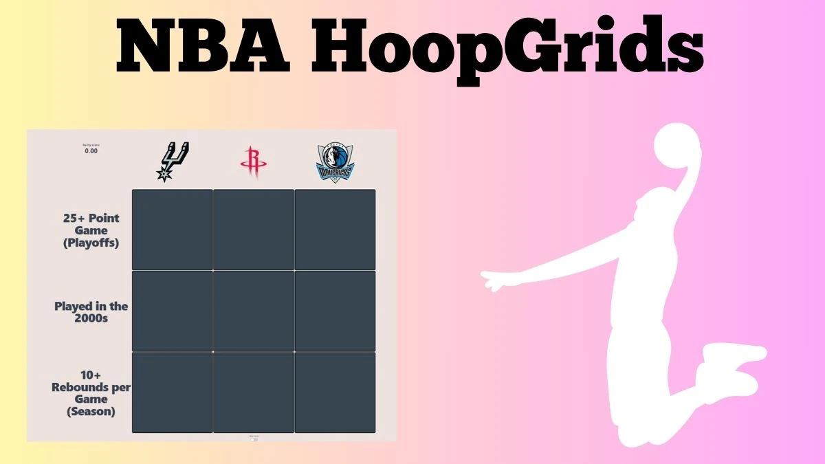 Which player who has Played in the 2000s and San Antonio Spurs? NBA HoopGrids Answers for June 12 2024