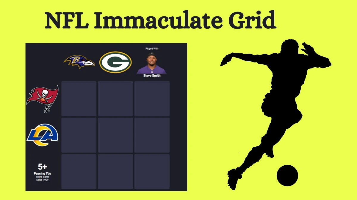 Which Players Have Played for Both Tampa Bay Buccaneers and Baltimore Ravens in Their Careers? NFL Immaculate Grid Answers for June 13, 2024