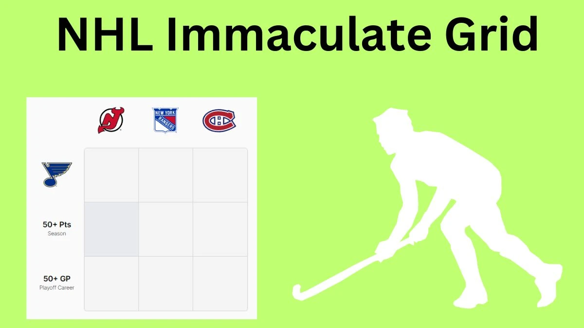 Which players who have played for both the St. Louis Blues and New Jersey Devils? NHL Immaculate Grid Answers for June 14 2024