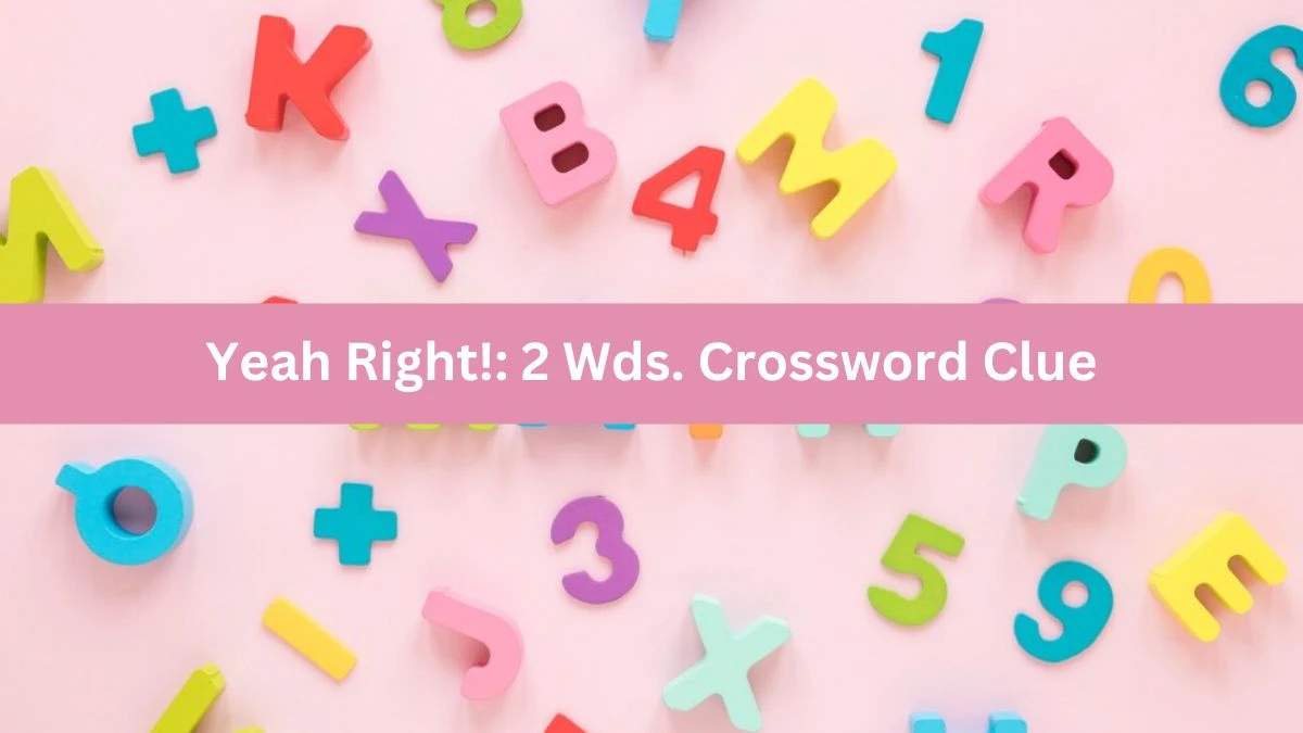 Yeah Right!: 2 Wds. Daily Themed Crossword Clue Puzzle Answer from June 18, 2024