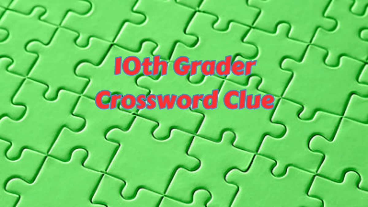 10th Grader LA Times Crossword Clue from July 08, 2024