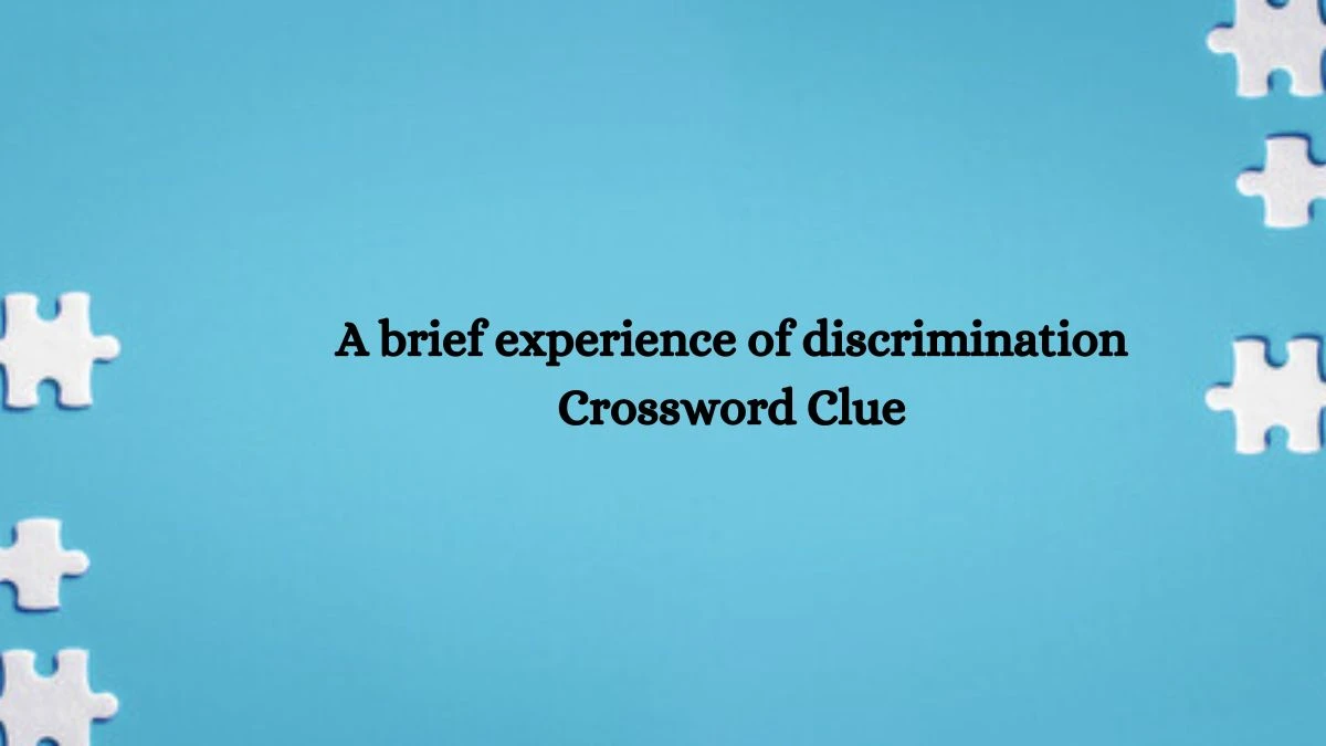 A brief experience of discrimination Crossword Clue Answers on July 28, 2024