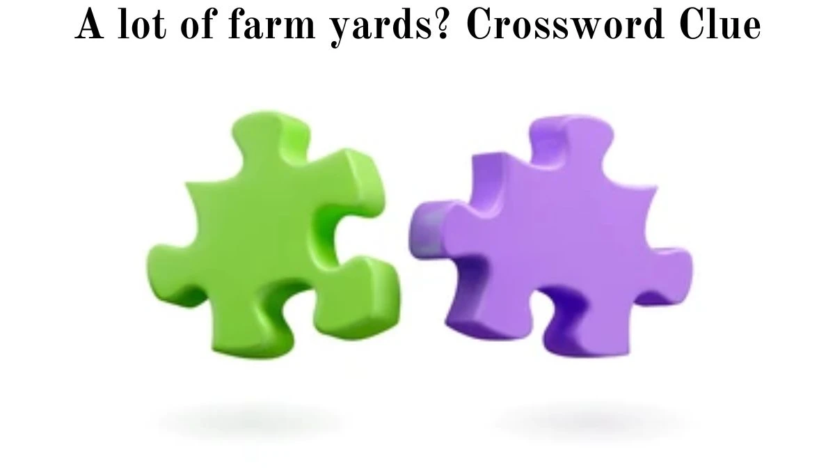 A lot of farm yards? NYT Crossword Clue Puzzle Answer from July 03, 2024