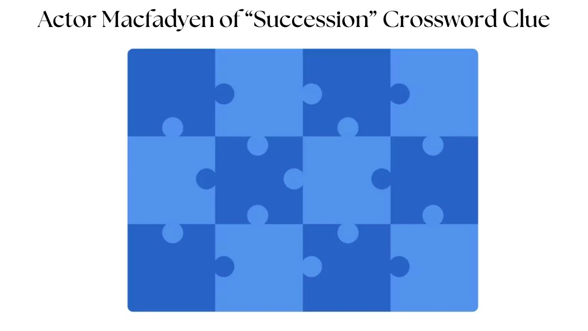 Actor Macfadyen of “Succession” NYT Crossword Clue Answer on July 23, 2024