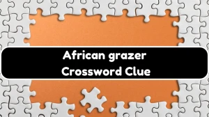 USA Today African grazer Crossword Clue Puzzle Answer from July 24, 2024