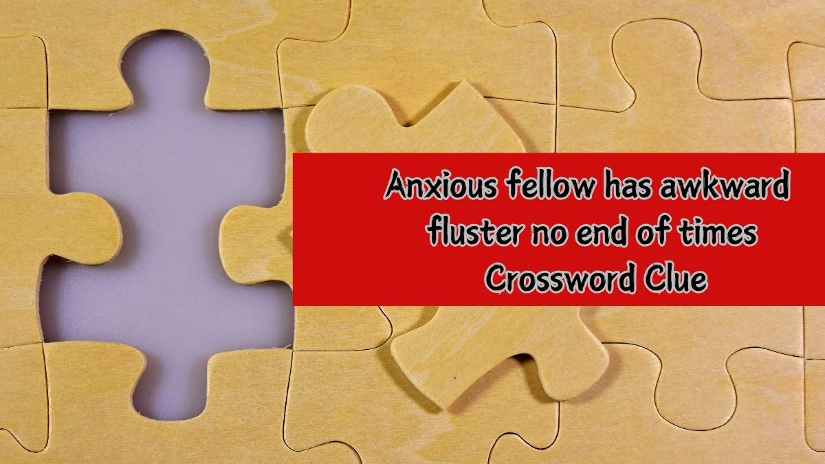 Anxious fellow has awkward fluster no end of times Crossword Clue Puzzle Answer from August 01, 2024