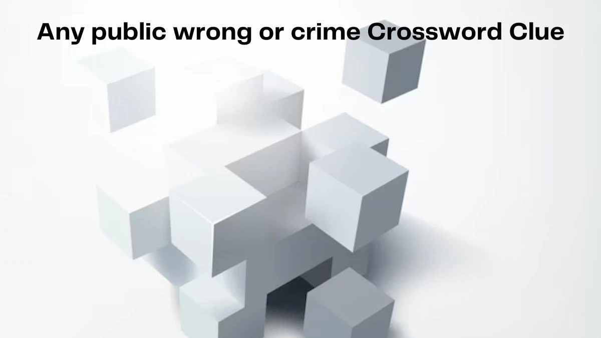 Irish Daily Mail Quick Any public wrong or crime Crossword Clue Puzzle Answer from July 12, 2024