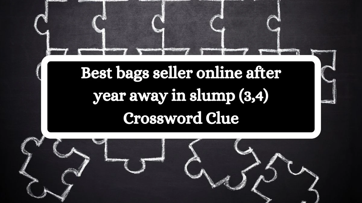Best bags seller online after year away in slump (3,4) Crossword Clue Puzzle Answer from July 03, 2024
