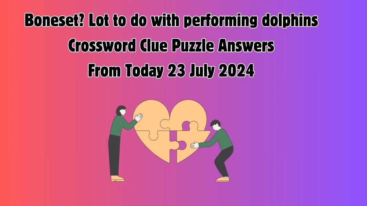 Boneset? Lot to do with performing dolphins Crossword Clue Puzzle Answer from July 23, 2024