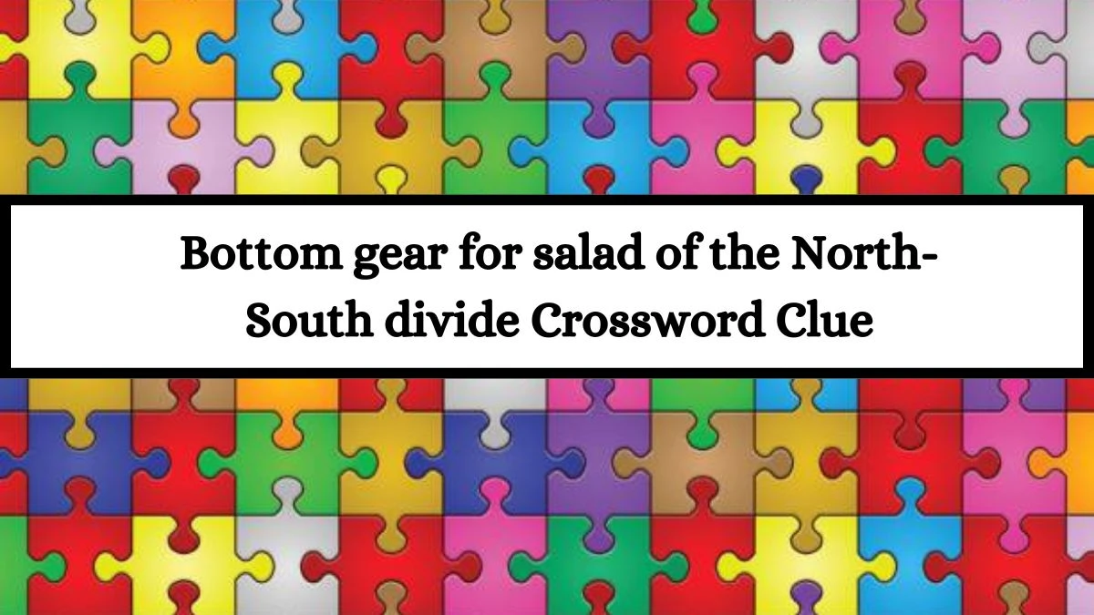 Bottom gear for salad of the North-South divide Crossword Clue Puzzle Answer from July 13, 2024